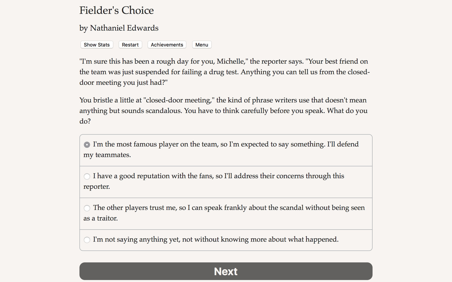 The Fielder's Choice screenshot #3