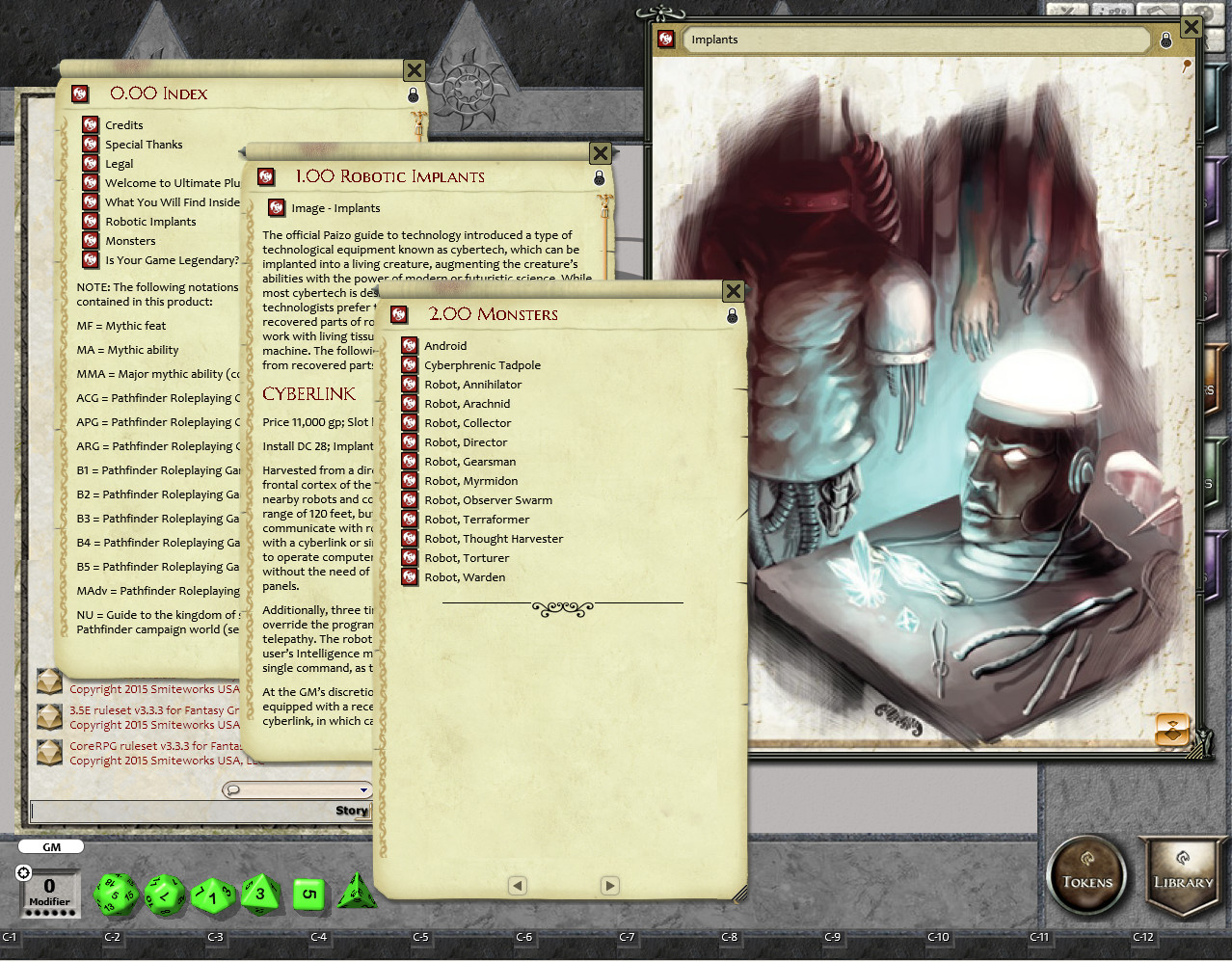 Fantasy Grounds - Mythic Monsters #37: Robots (PFRPG) screenshot 3
