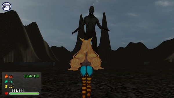 Screenshot z Attack of the Gigant Zombie vs Unity chan