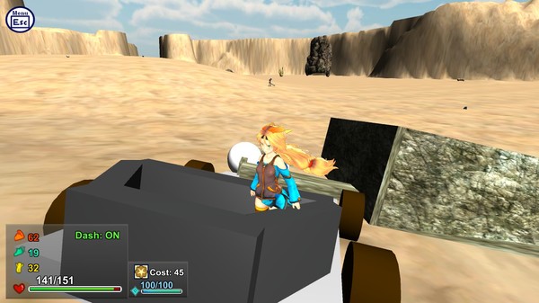 Screenshot z Attack of the Gigant Zombie vs Unity chan