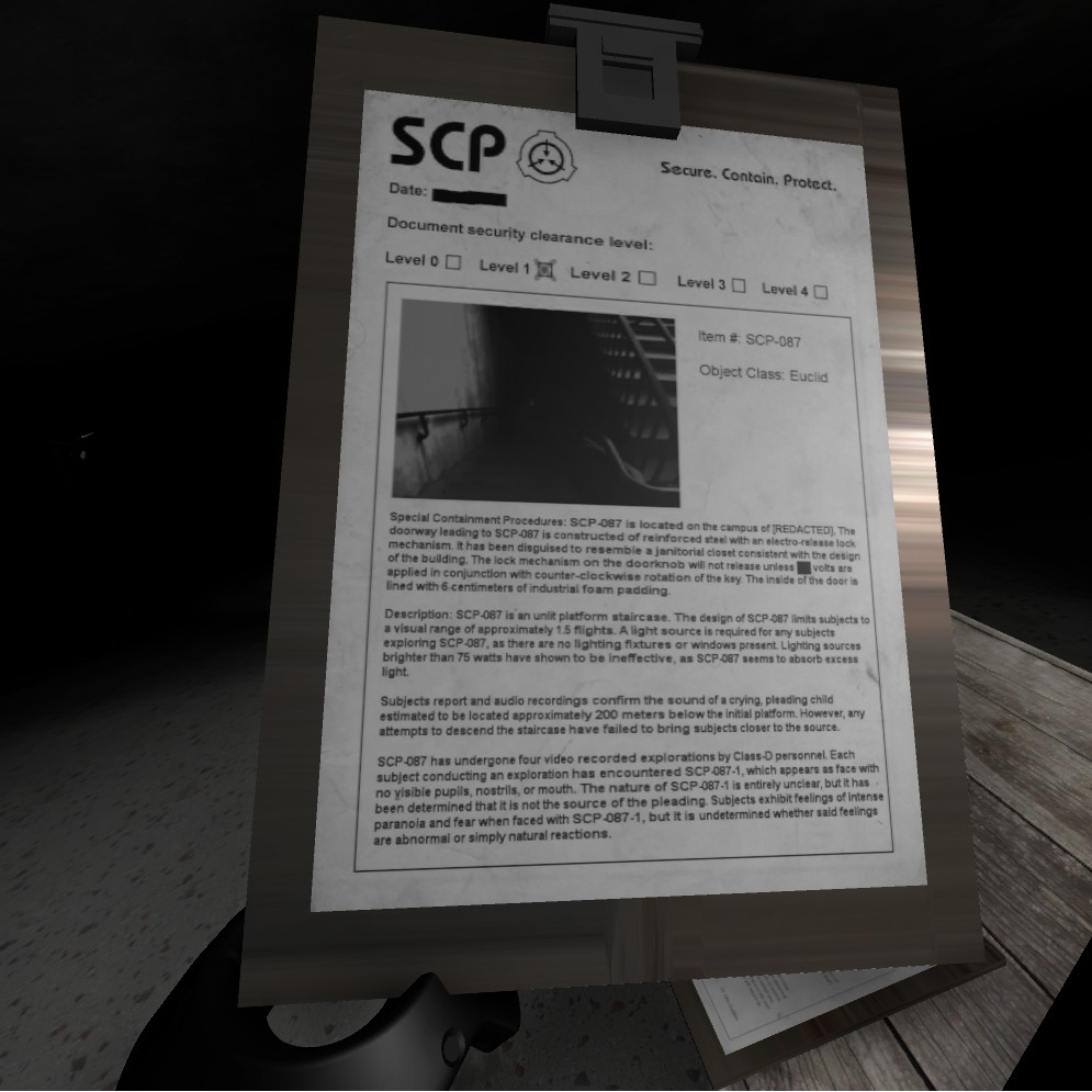 SCP-087 VR Survivor в Steam