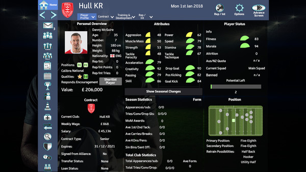 Rugby League Team Manager 2018 - Season 2018 Update