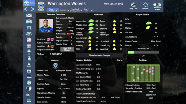 Rugby League Team Manager 2018 - Season 2018 Update