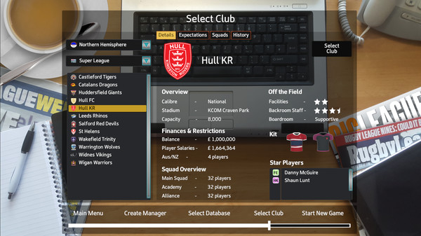 Rugby League Team Manager 2018 - Season 2018 Update