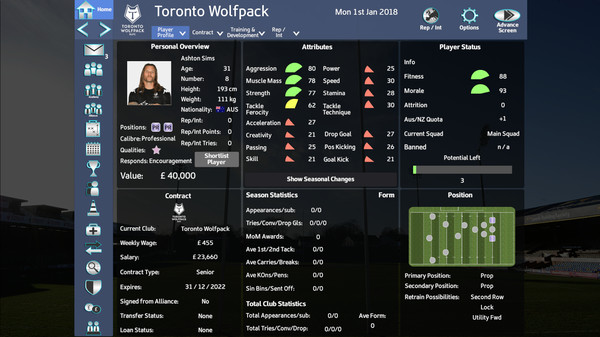 Rugby League Team Manager 2018 - Season 2018 Update