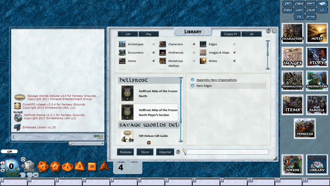 Fantasy Grounds - Hellfrost: Atlas of the Frozen North (Savage Worlds)のスクリーンショット 1