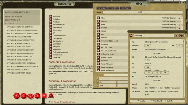 Fantasy Grounds - Pathfinder RPG - Bestiary 3 Pack (PFRPG)