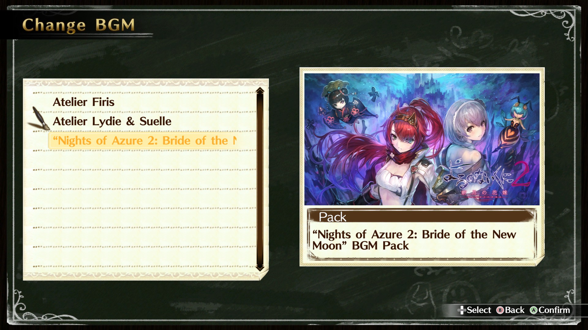 Nights of Azure 2 Bride of the New Moon - BGM Pack Featured Screenshot #1