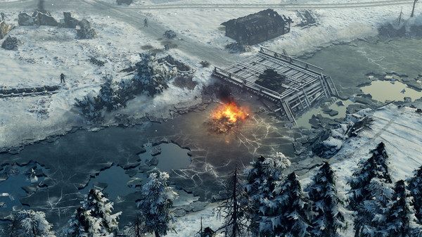 Screenshot z Sudden Strike 4 - Finland: Winter Storm