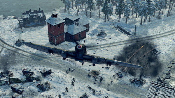 Screenshot z Sudden Strike 4 - Finland: Winter Storm