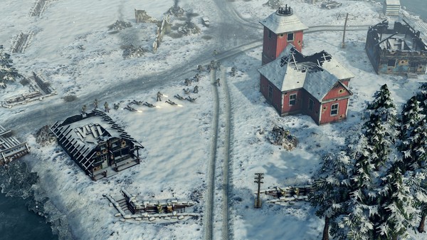 Screenshot z Sudden Strike 4 - Finland: Winter Storm