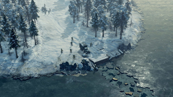 Screenshot z Sudden Strike 4 - Finland: Winter Storm