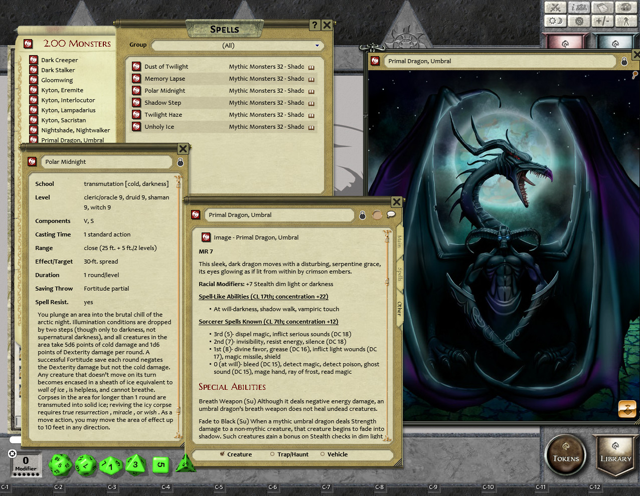 Fantasy Grounds - Mythic Monsters #32: Shadow (PFRPG) Featured Screenshot #1