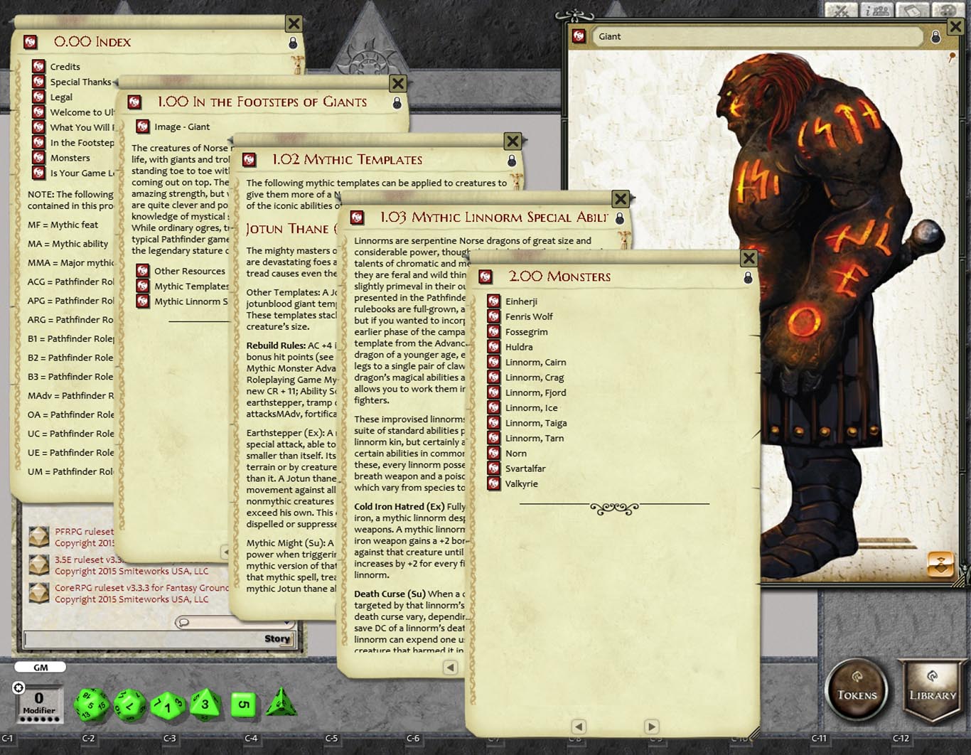Fantasy Grounds - Mythic Monsters #33: Norse (PFRPG) screenshot 4