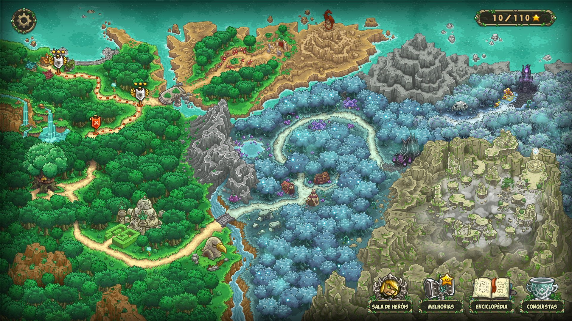 Kingdom Rush Origins - Tower Defense - Imagem de Fundo do Jogo