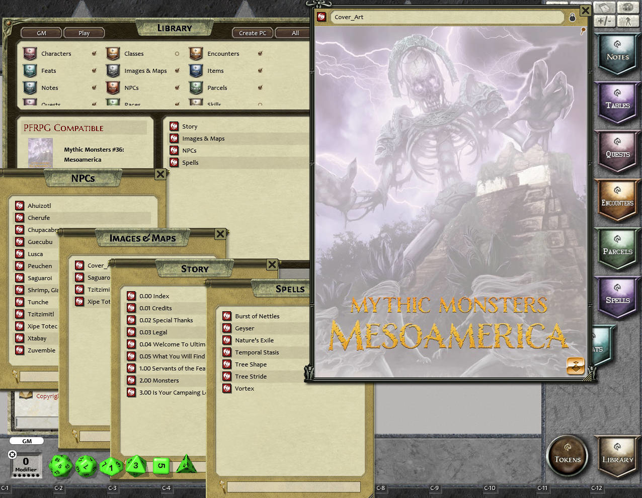 Fantasy Grounds - Mythic Monsters #36: Mesoamerica (PFRPG) Featured Screenshot #1