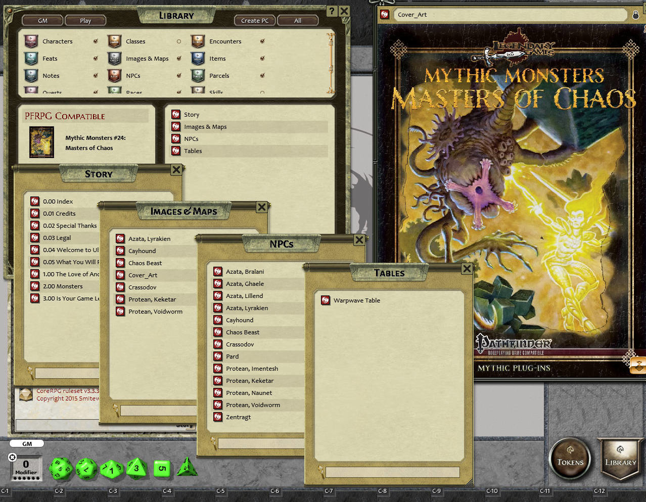 Fantasy Grounds - Mythic Monsters #24: Masters of Chaos (PFRPG) screenshot 1