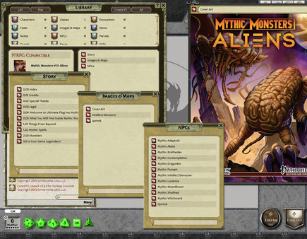 Fantasy Grounds - Mythic Monsters #17: Aliens (PFRPG)