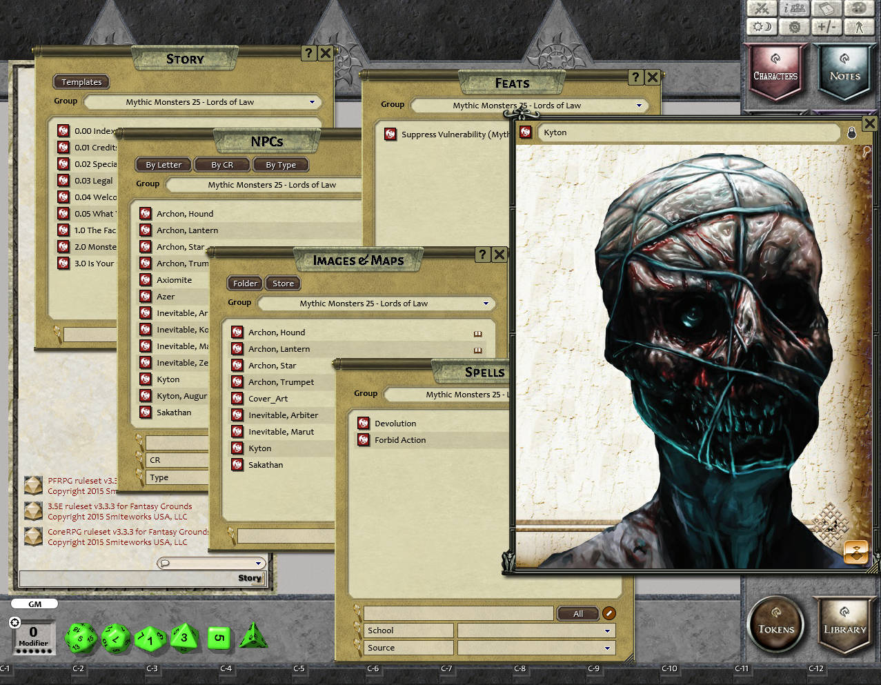 Fantasy Grounds - Mythic Monsters #25: Lords of Law (PFRPG) screenshot 4