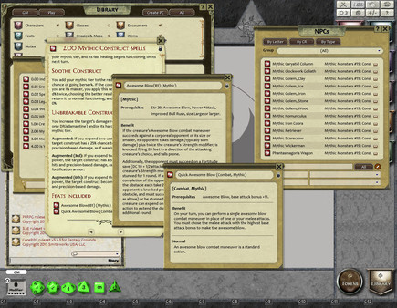Fantasy Grounds - Mythic Monsters #19: Constructs (PFRPG)