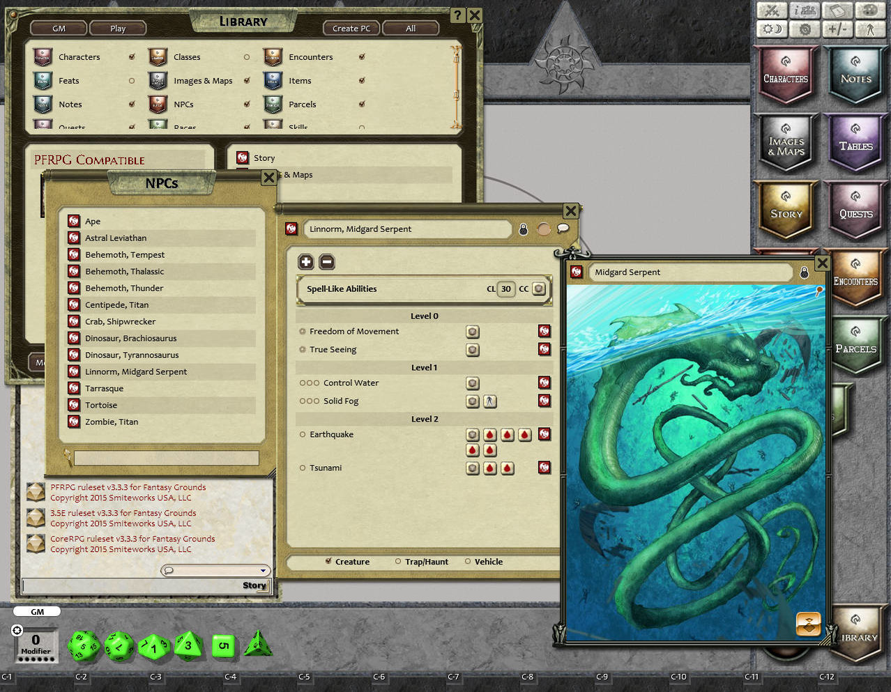 Fantasy Grounds - Mythic Monsters #27: COLOSSAL (PFRPG) Featured Screenshot #1
