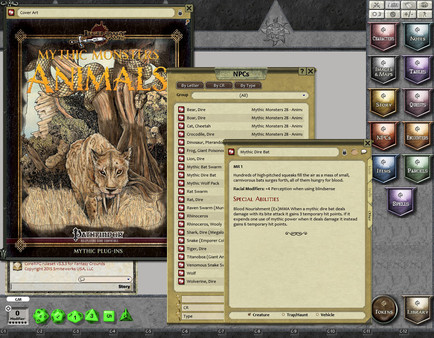 Fantasy Grounds - Mythic Monsters #28: Animals (PFRPG)