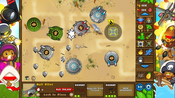 Screenshot z Bloons TD 5 - UFO Heli Pilot Skin