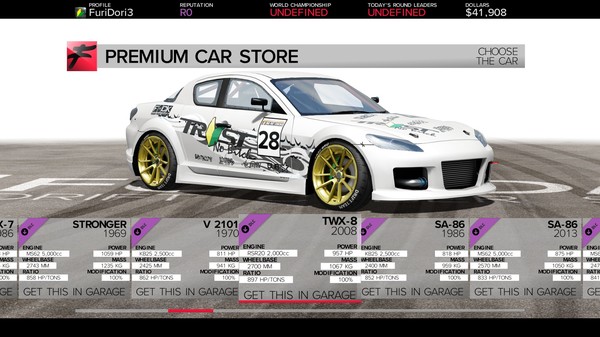 FURIDASHI - PREMIUM CARS PACK#2