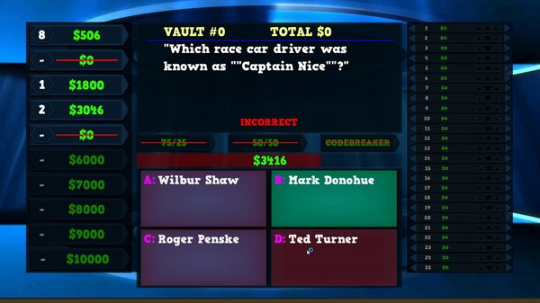 Screenshot z Trivia Vault: Auto Racing Trivia
