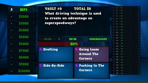Screenshot z Trivia Vault: Auto Racing Trivia