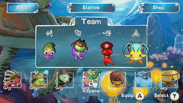 Screenshot z Squids Odyssey