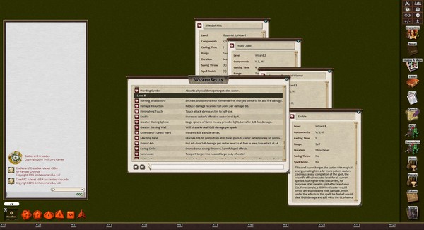 Fantasy Grounds - Elemental Spells (Castles & Crusades)
