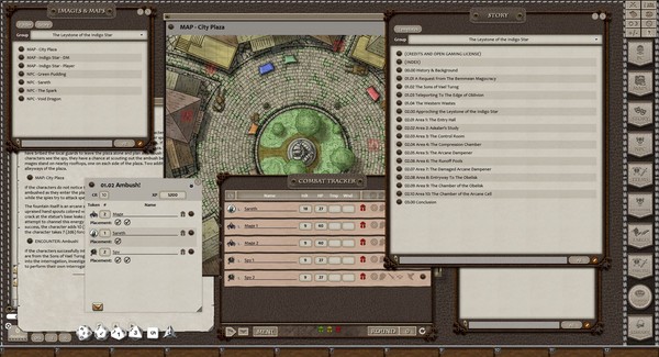 Screenshot z Fantasy Grounds - Eldritch Lairs (5E)