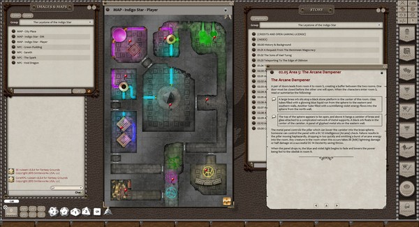 Screenshot z Fantasy Grounds - Eldritch Lairs (5E)