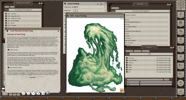Screenshot z Fantasy Grounds - Eldritch Lairs (5E)