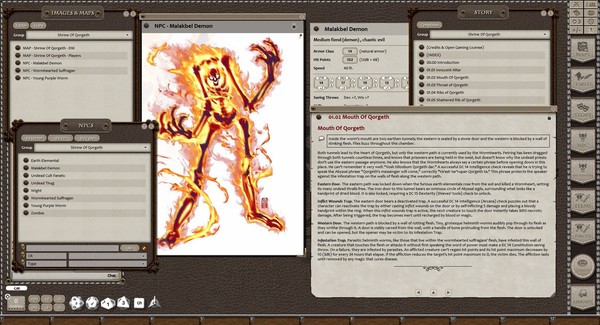 Screenshot z Fantasy Grounds - Eldritch Lairs (5E)