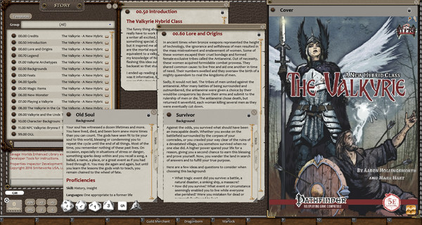 Fantasy Grounds - The Valkyrie: A New Hybrid Class (5E)