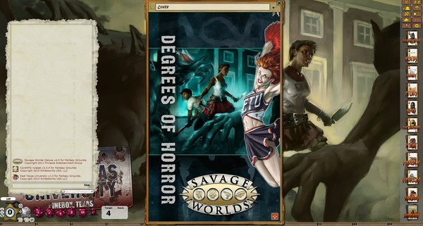 Fantasy Grounds - ETU: Degrees of Horror (Savage Worlds)