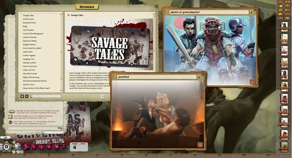 Fantasy Grounds - ETU: Degrees of Horror (Savage Worlds)