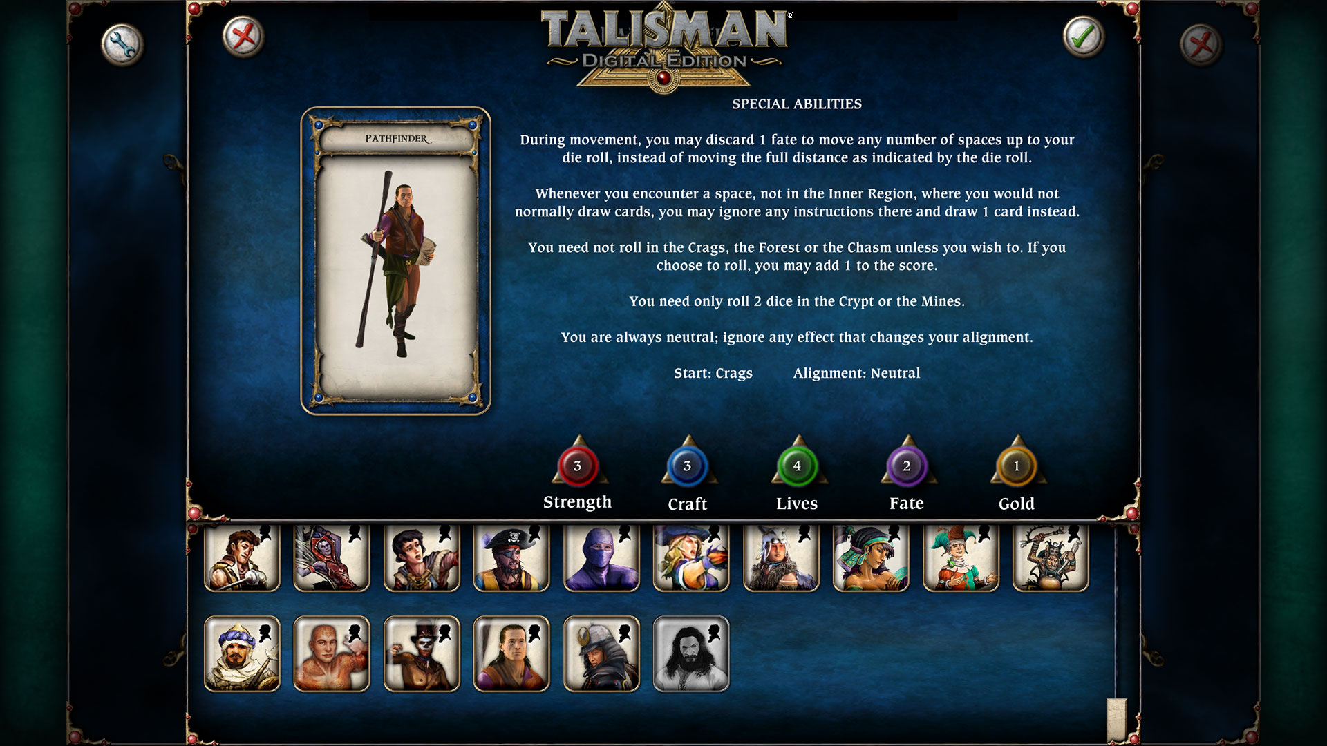 Talisman Character - Pathfinder Featured Screenshot #1