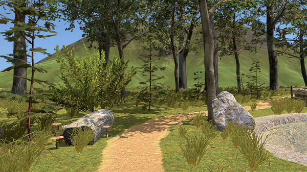 Screenshot of MinigolfPark VR gameplay showing in-action mechanics