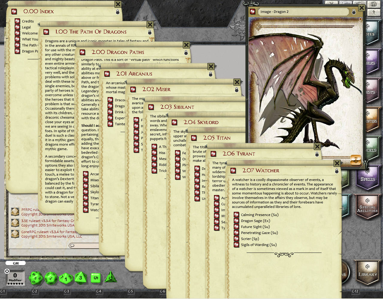 Fantasy Grounds - Path of Dragons (PFRPG) Featured Screenshot #1