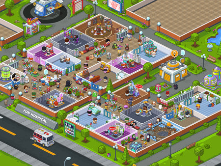 Screenshot of Fun Hospital gameplay showing in-action mechanics