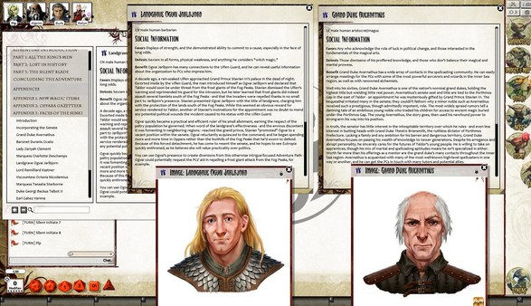 Screenshot z Fantasy Grounds - Pathfinder RPG - War for the Crown AP 1: Crownfall (PFRPG)