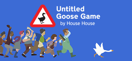 Steam header art for Untitled Goose Game
