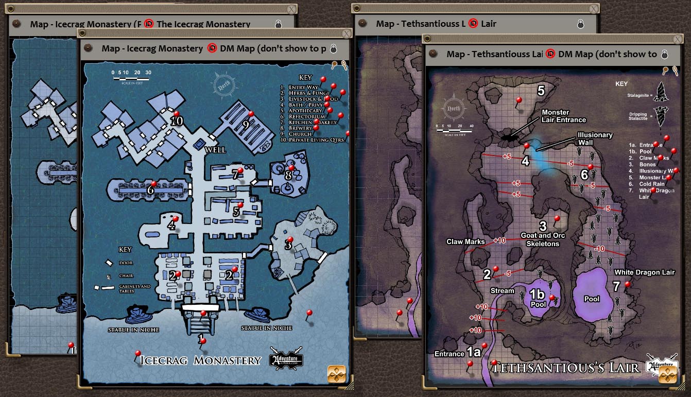 Fantasy Grounds - A10: Icecrag Monastery (5E) screenshot 4