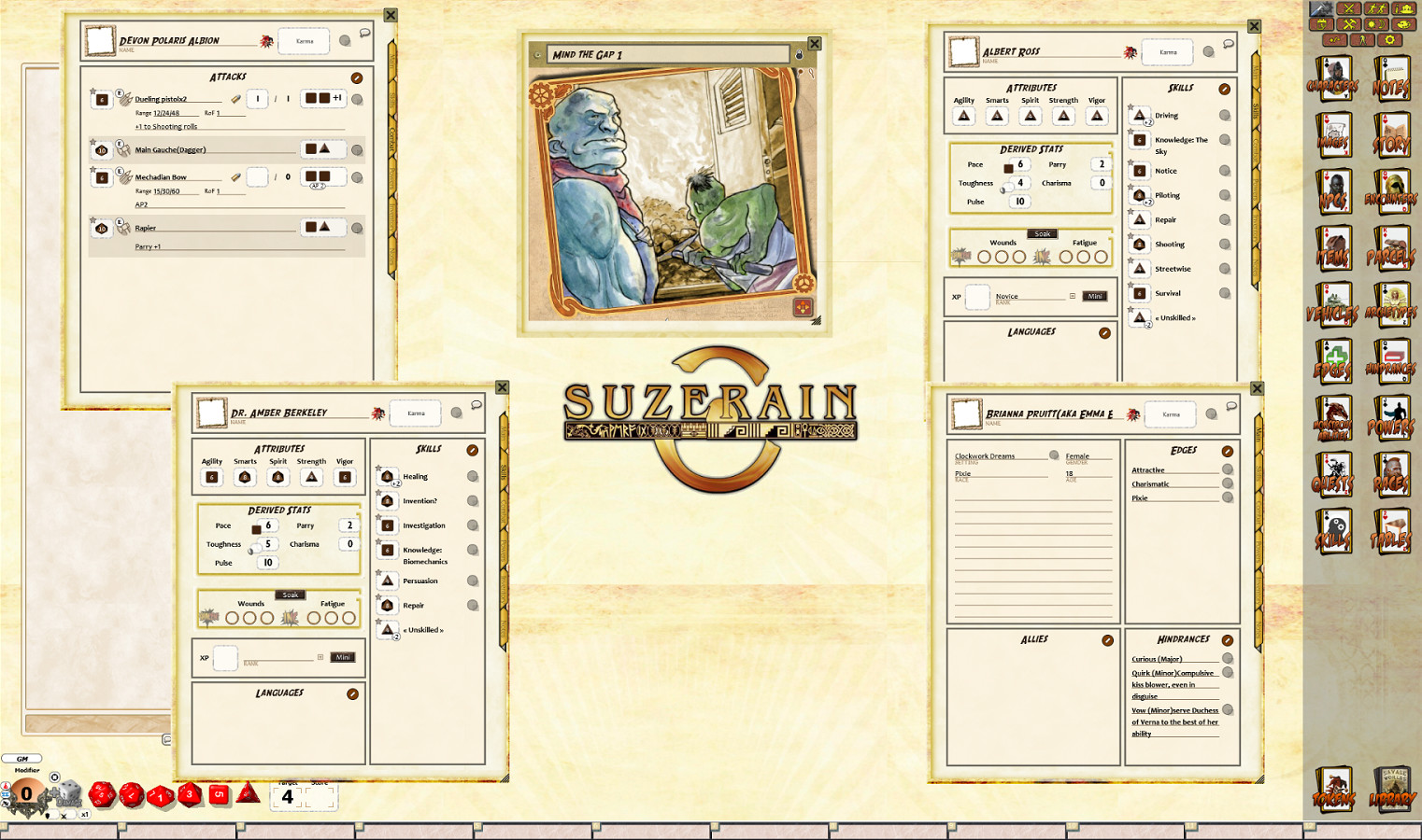 Fantasy Grounds - Clockwork Dreams Intro Pack (Savage Worlds)のスクリーンショット 1