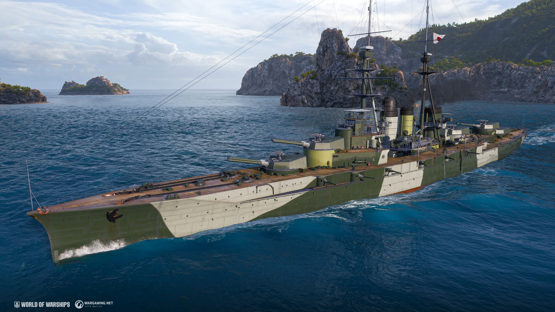 Скриншот World of Warships. Стартовый набор: Ishizuchi — кадр 2