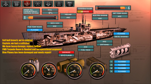 Screenshot z Silent Depth 3D Submarine Simulation