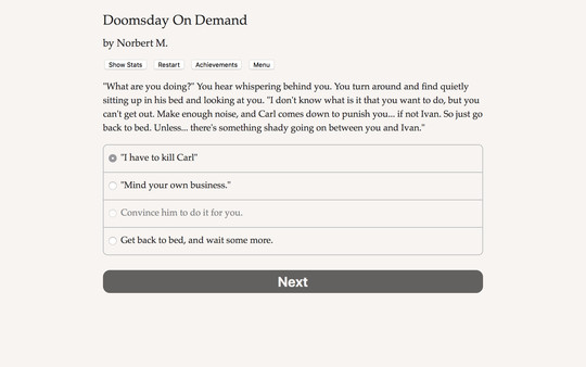 Doomsday on Demand.